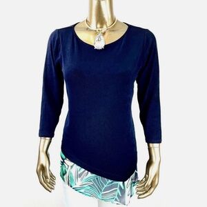 CLOSING SALE - CHICO'S $80 NWT ASYMMETRICAL TOP SIZE 1 ( M )